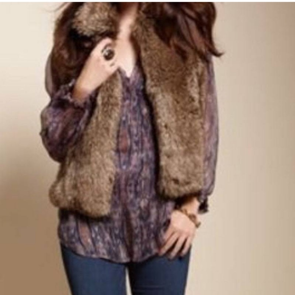 Faux fur vest